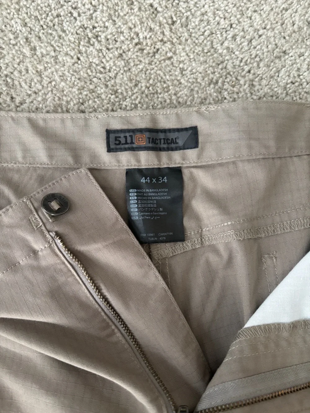 5.11 Tactical Men's Khaki Tactical Chinos - Picture 4 of 10